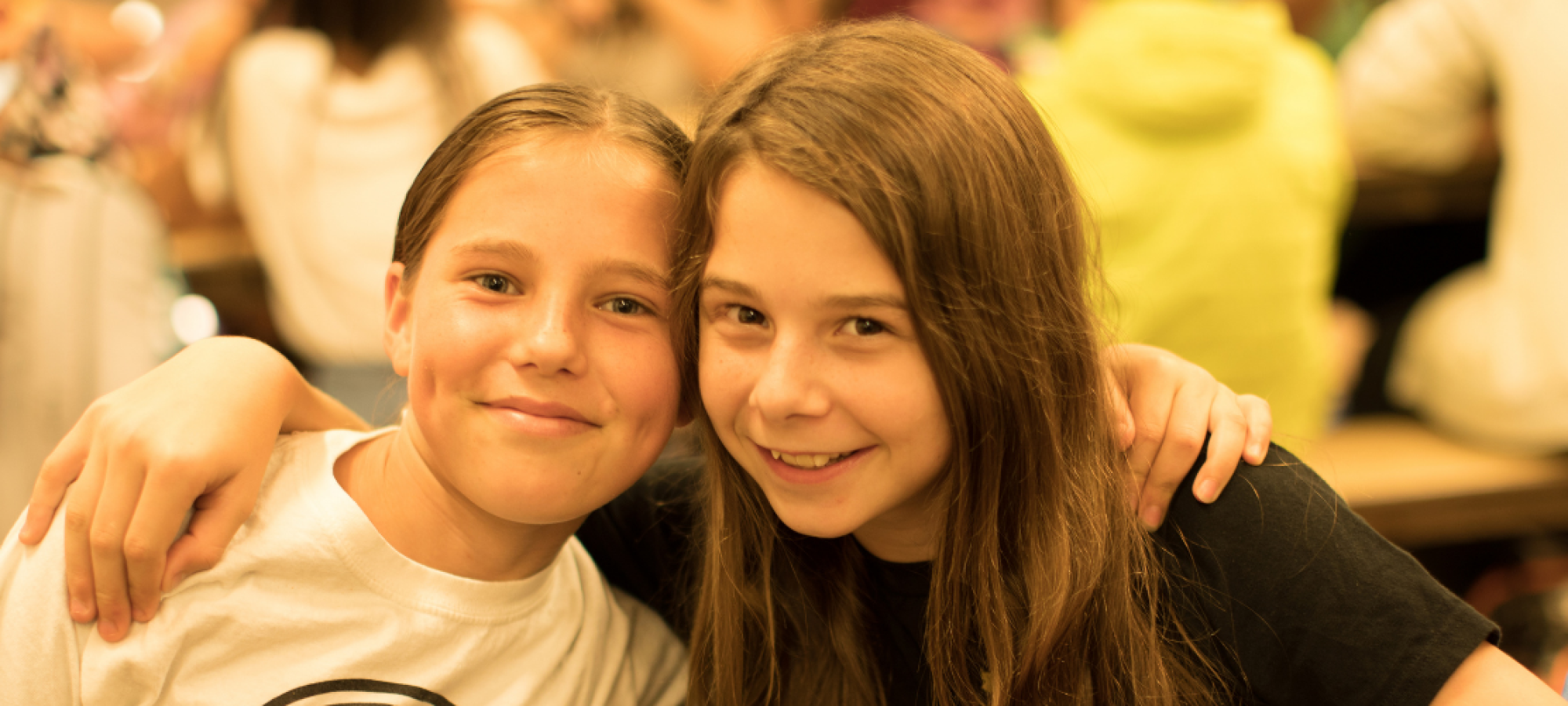 two students posing