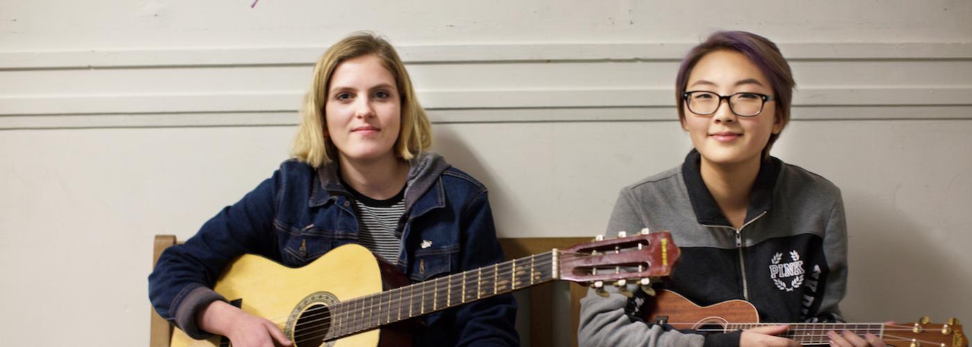 students with guitars